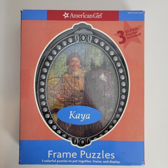 American Girl Kaya Frame Puzzle 3 Colorful 50-pieces Puzzles Ages 8+ NEW - Picture 9 of 9